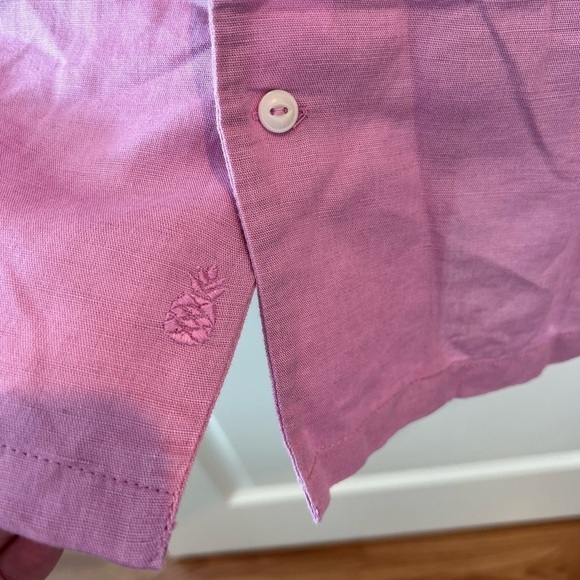 Chubbies The Magnolia Button Down Linen Sunday Shirt NWT - Picture 4 of 16